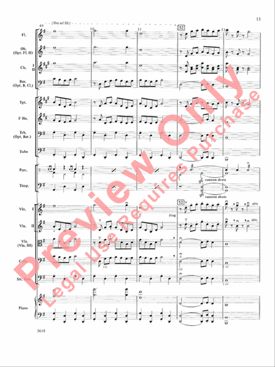Santa at the Symphony (also playable by strings only) Full Orchestra scores gallery preview page 14