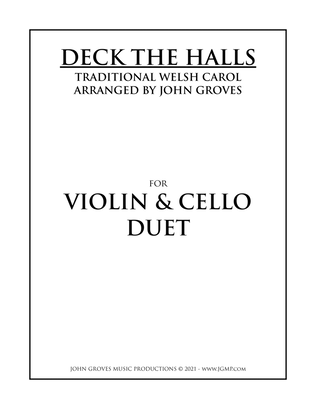 Book cover for Deck The Halls - Violin & Cello Duet