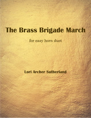 Book cover for The Brass Brigade March
