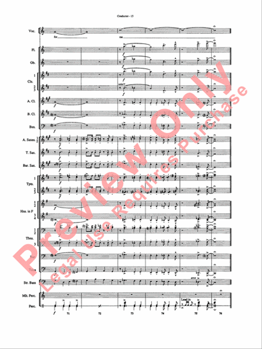 But Not for Me Concert Band scores gallery preview page 17