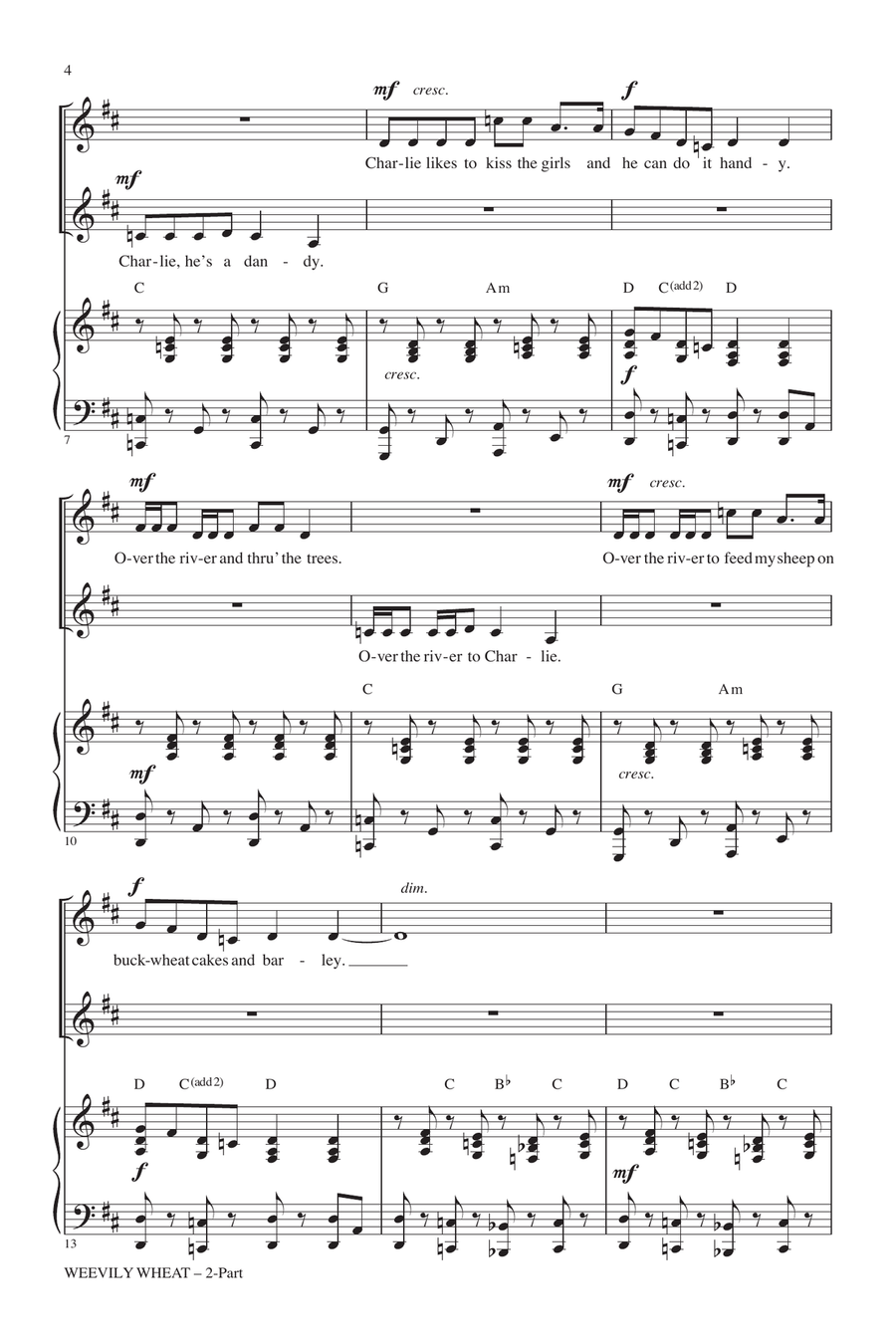 Weevily Wheat Weevily Wheat 2-Part scores gallery preview page 2