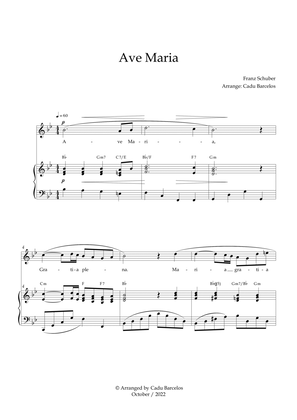 Ave Maria - Schubert Bb Major Chords