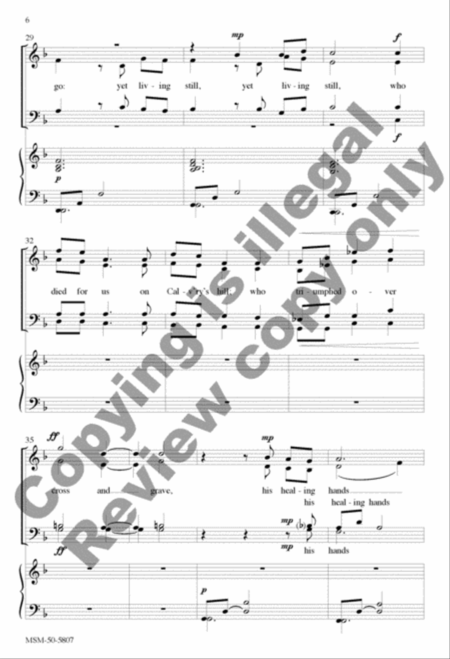 When to Our World the Savior Came 4-Part scores gallery preview page 16