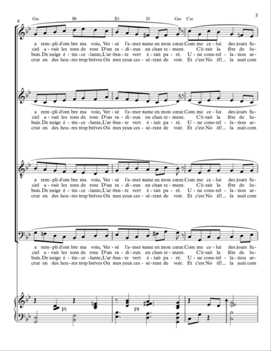 NOËL VÉCU 4-Part scores gallery preview page 3