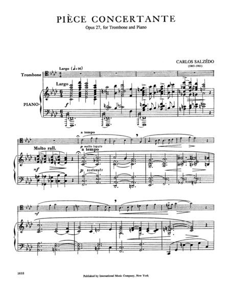 Piece Concertante, Opus 27