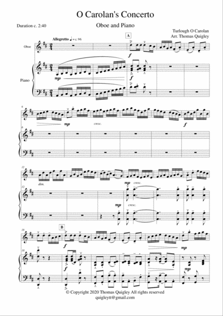 O Carolan's Concerto O Carolan's Concerto Piano scores gallery preview page 2