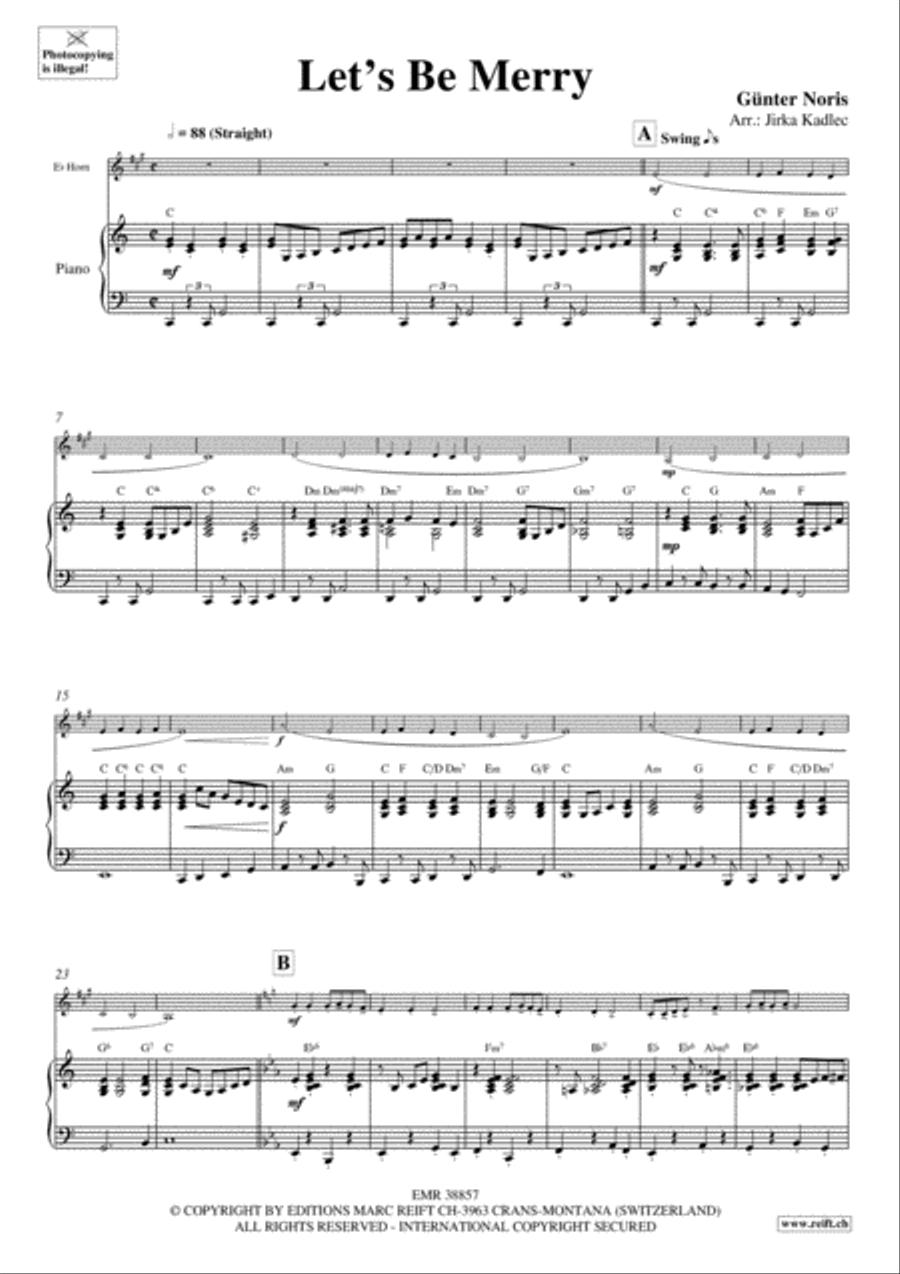 Let's Be Merry Let's Be Merry Horn scores gallery preview page 3