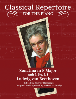 Book cover for Sonatina in F Major, Anh 5, No. 2, I - Ludwig van Beethoven