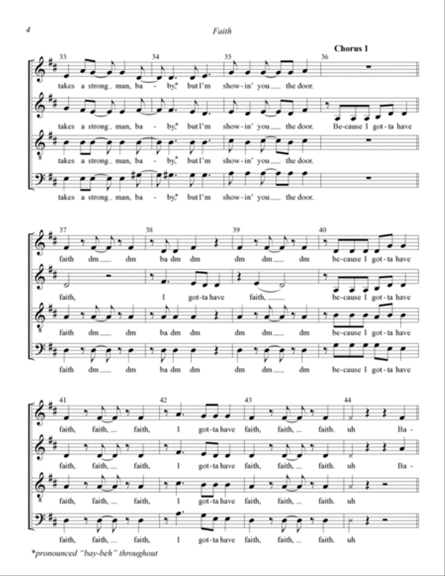 Faith (arr. Kohl Kitzmiller)