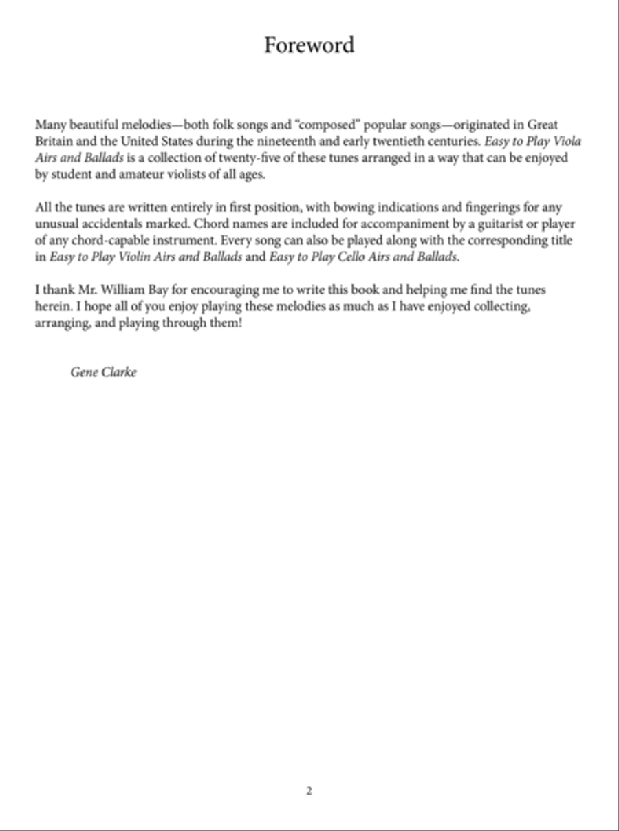 Easy to Play Viola Airs and Ballads School and Community scores gallery preview page 3