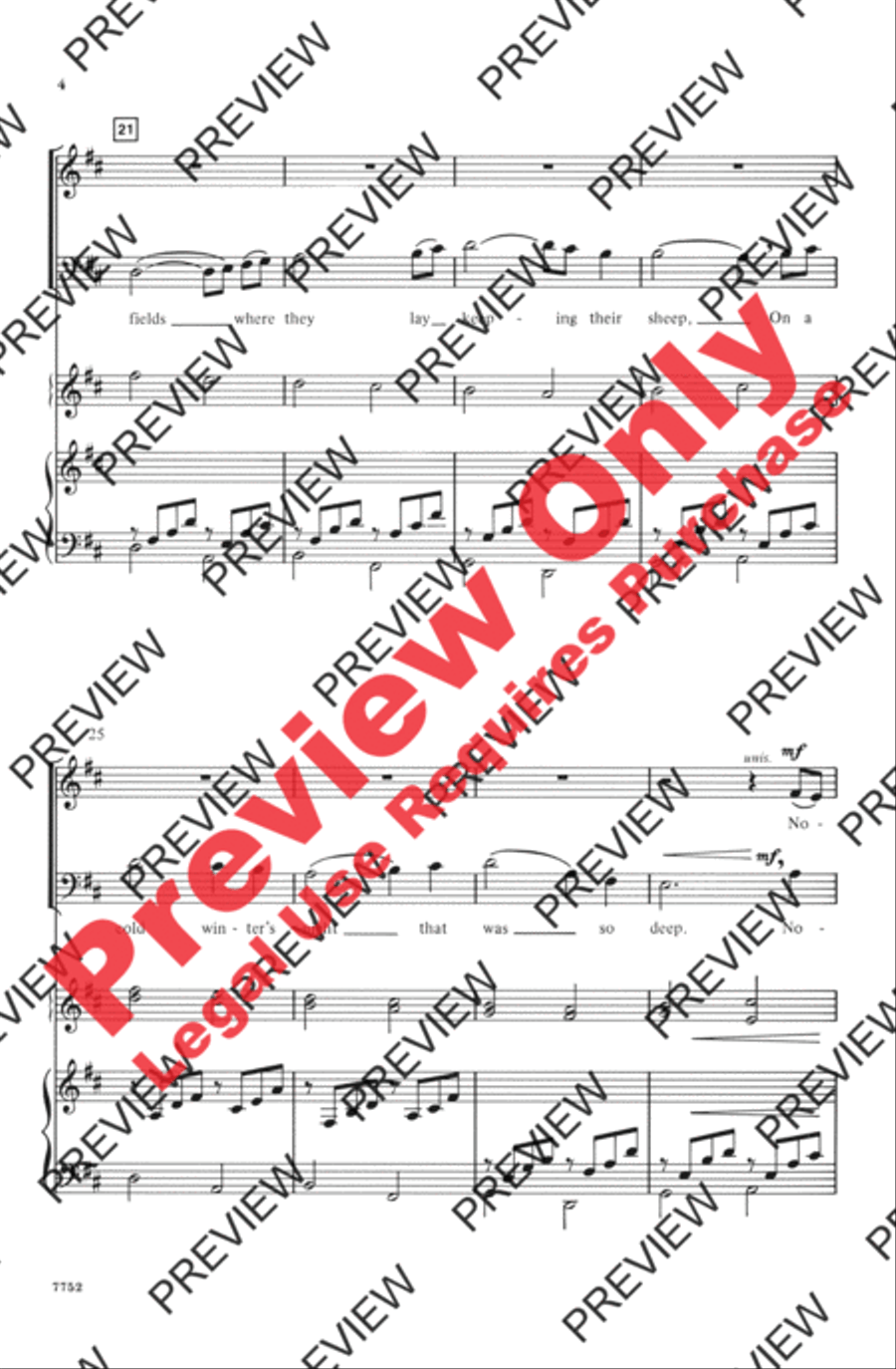 The First Noel / Pachelbel's Canon 4-Part scores gallery preview page 4