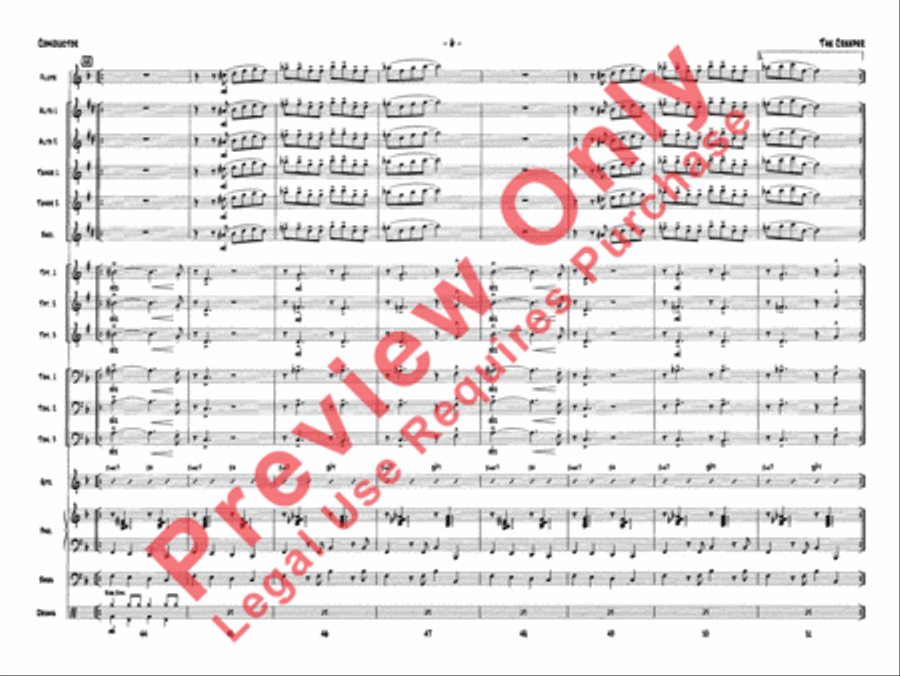 The Creeper (score only) Jazz Ensemble scores gallery preview page 9