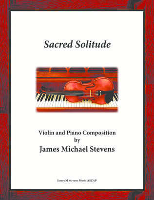 Book cover for Sacred Solitude - Violin & Piano