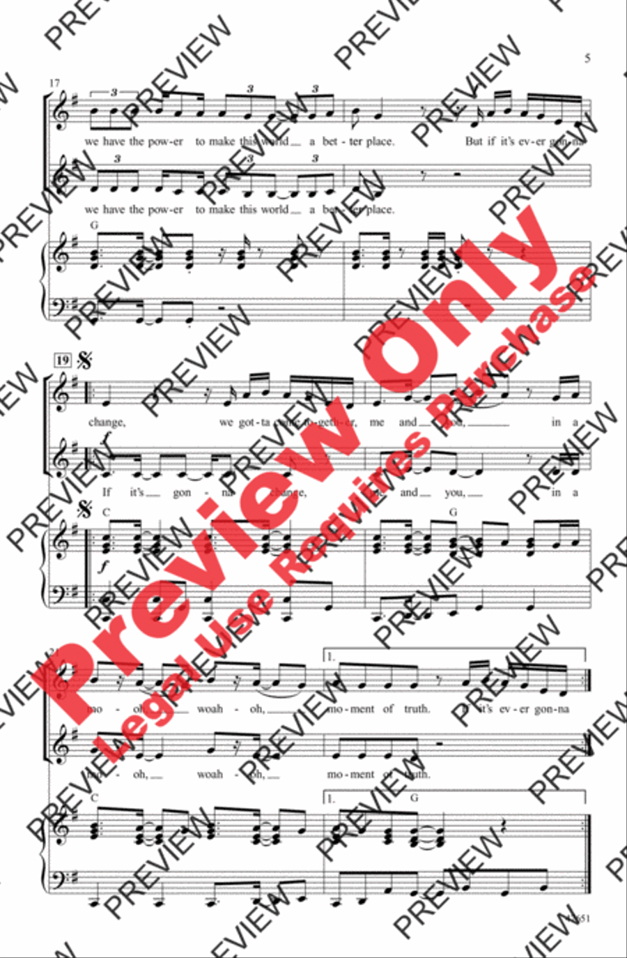 Moment of Truth 2-Part scores gallery preview page 5