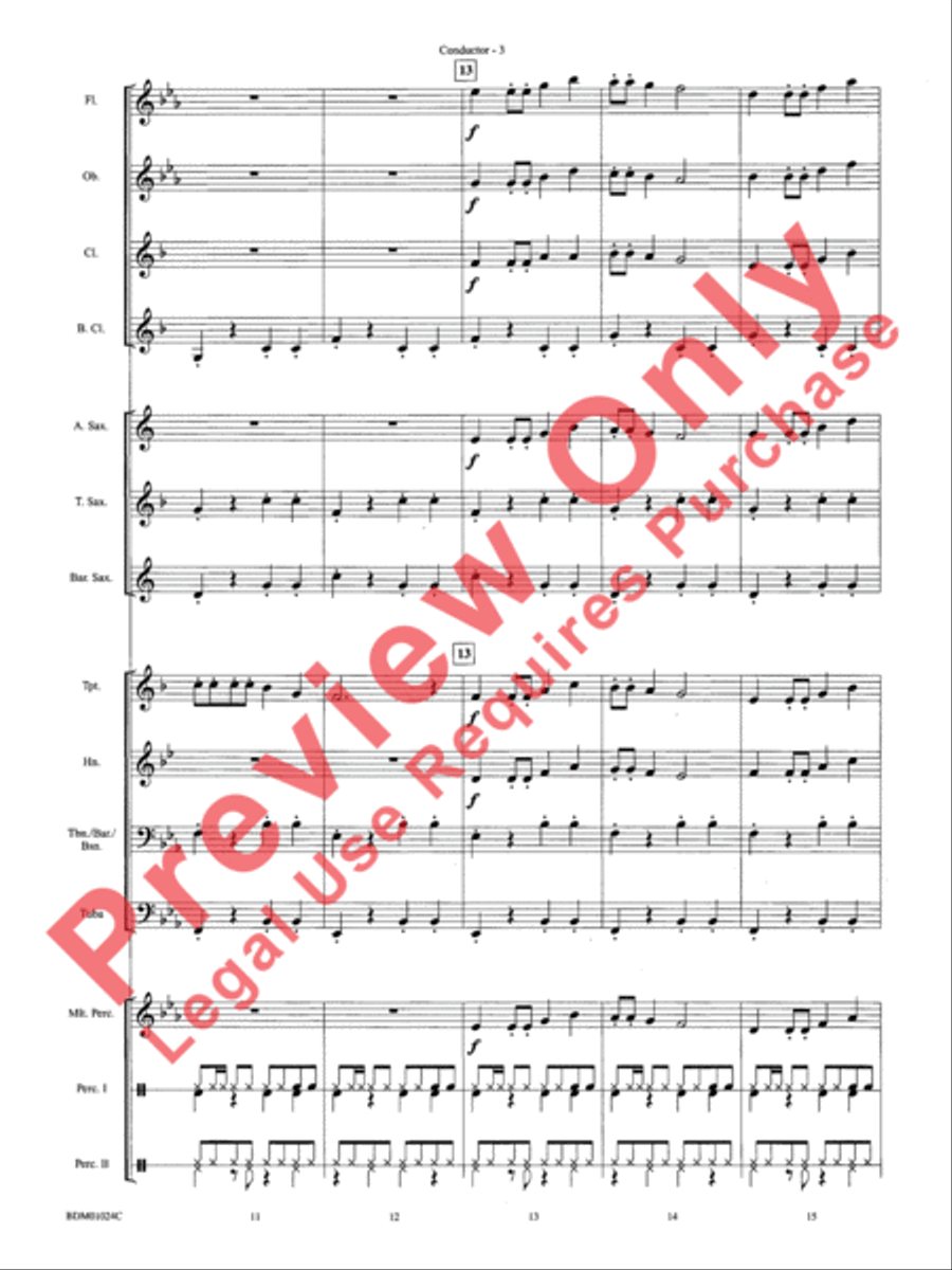 Caribbean Delight Concert Band scores gallery preview page 6