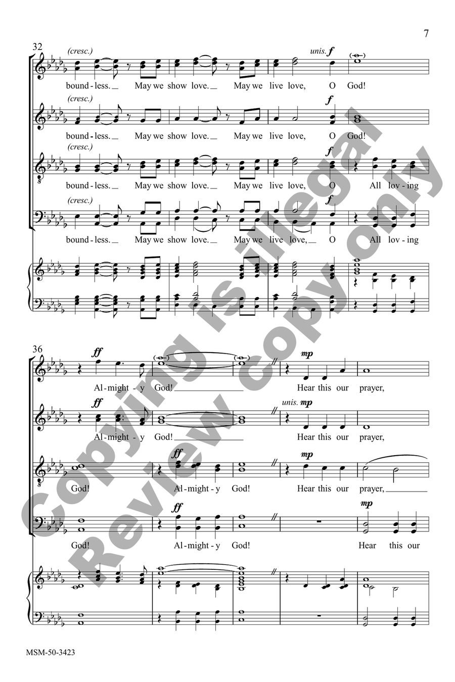 This Our Prayer Divisi scores gallery preview page 6