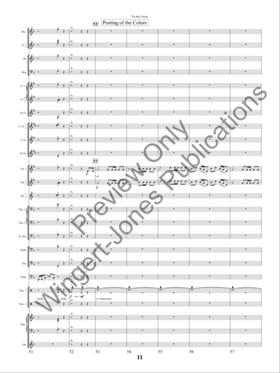 To The Colors Concert Band scores gallery preview page 14