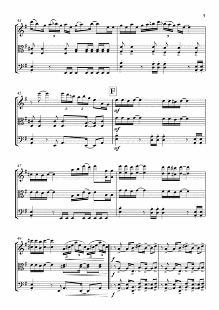 Back In Black String Trio scores gallery preview page 6