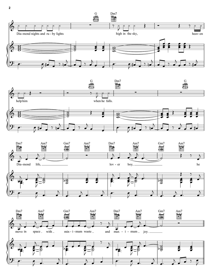 Smooth Operator Piano, Vocal, Guitar scores gallery preview page 2