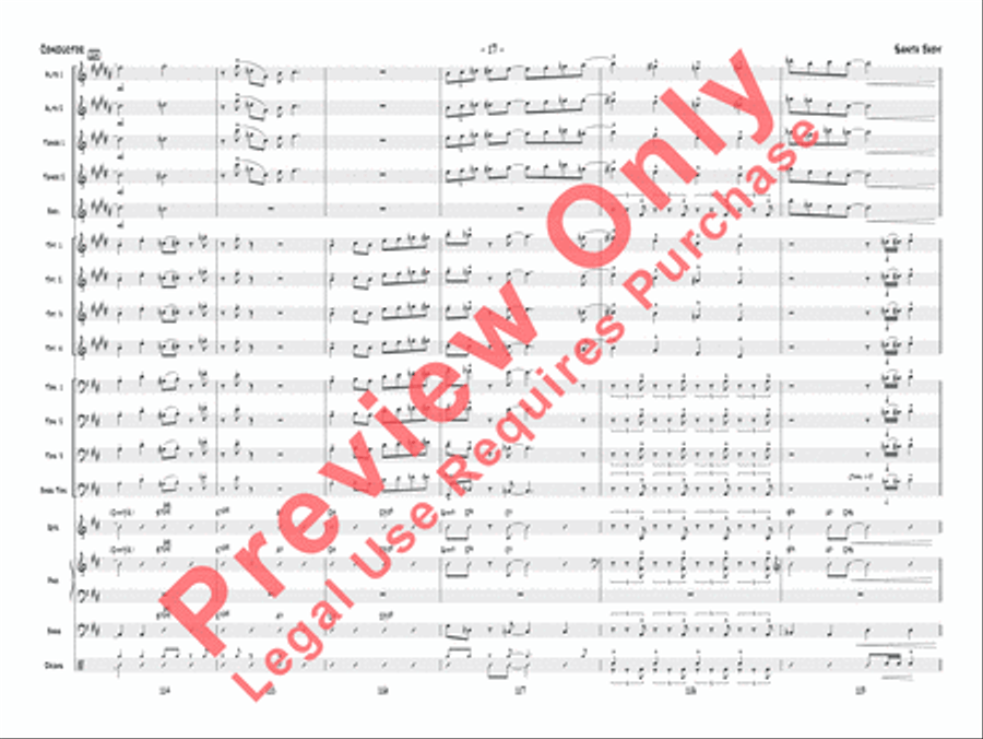 Santa Baby Santa Baby Jazz Ensemble scores gallery preview page 38
