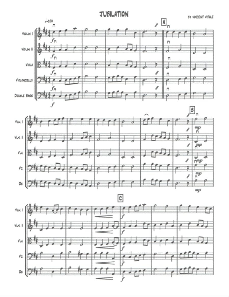 JUBILATION JUBILATION String Orchestra scores gallery preview page 2