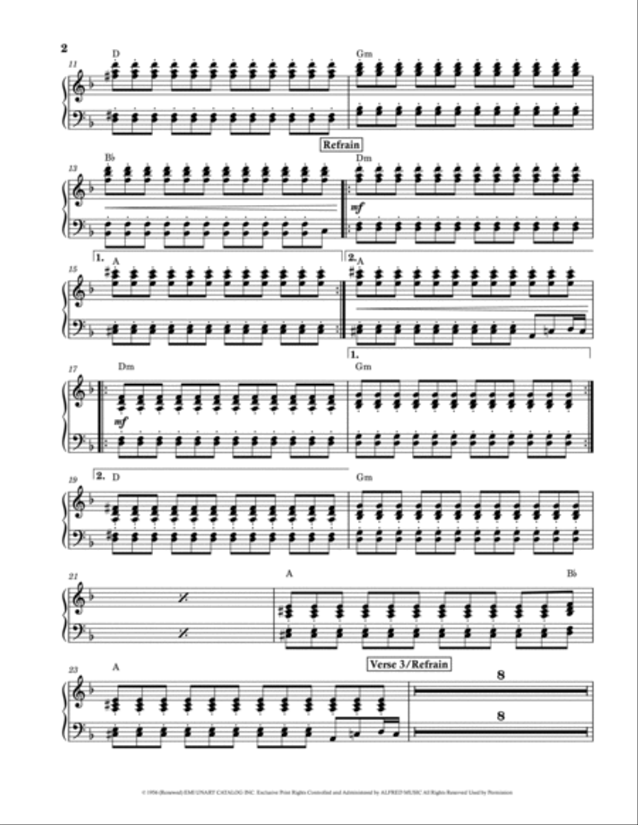 I Put A Spell On You Easy Piano scores gallery preview page 2