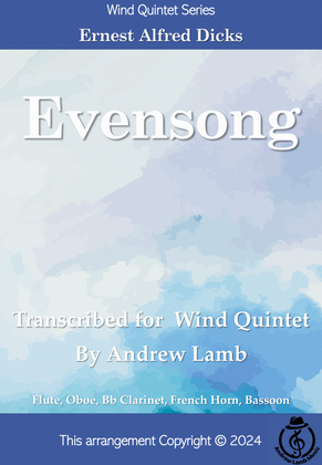 Book cover for Ernest A. Dicks | Evensong (arr. for Wind Quintet)
