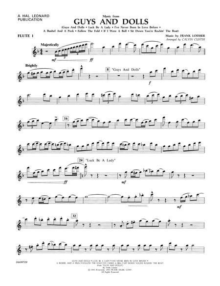 Music from Guys and Dolls (arr. Calvin Custer) - Flute 1