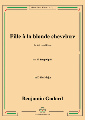 B. Godard-Fille à la blonde chevelure,in D flat Major