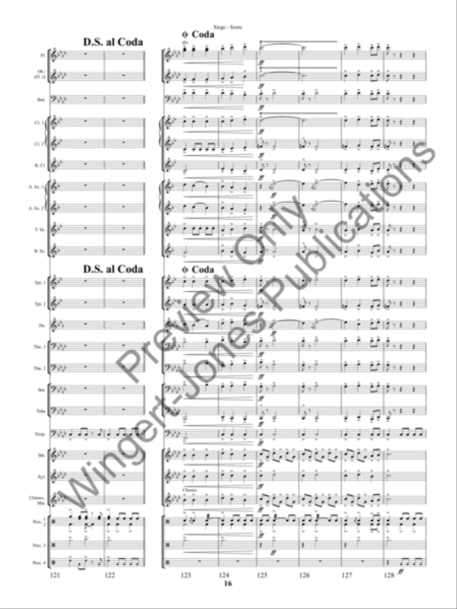 Siege (Score) Concert Band scores gallery preview page 19