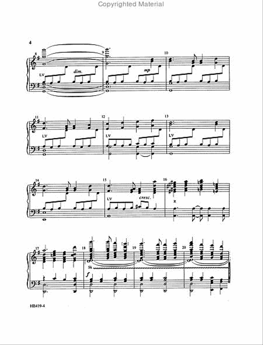 America, the Beautiful - Larson 5-Octaves scores gallery preview page 3