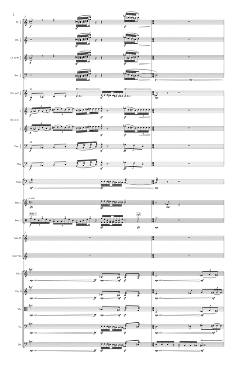 Concerto for Flute, Violin and Orchestra (Score only) image number null