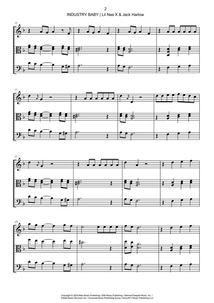 Industry Baby String Trio scores gallery preview page 2