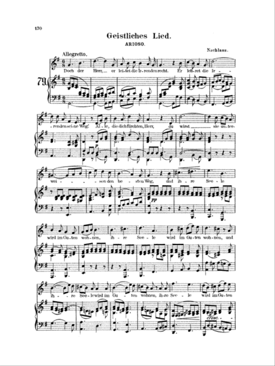 Mendelssohn: 79 Songs, High Voice (German) High Voice scores gallery preview page 1