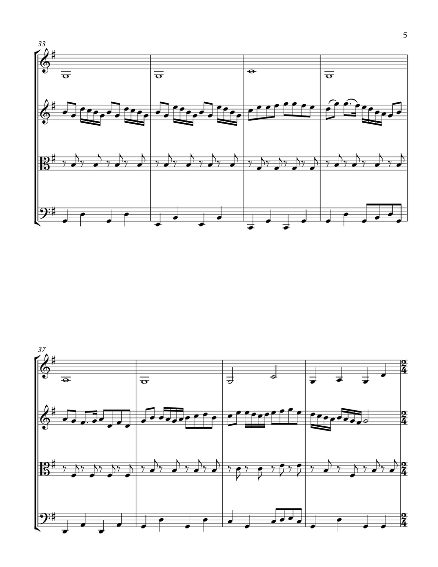 Whiskey In The Jar - String Quartet - Traditional Irish arr. Cellobat - Recording Available! String Quartet scores gallery preview page 5
