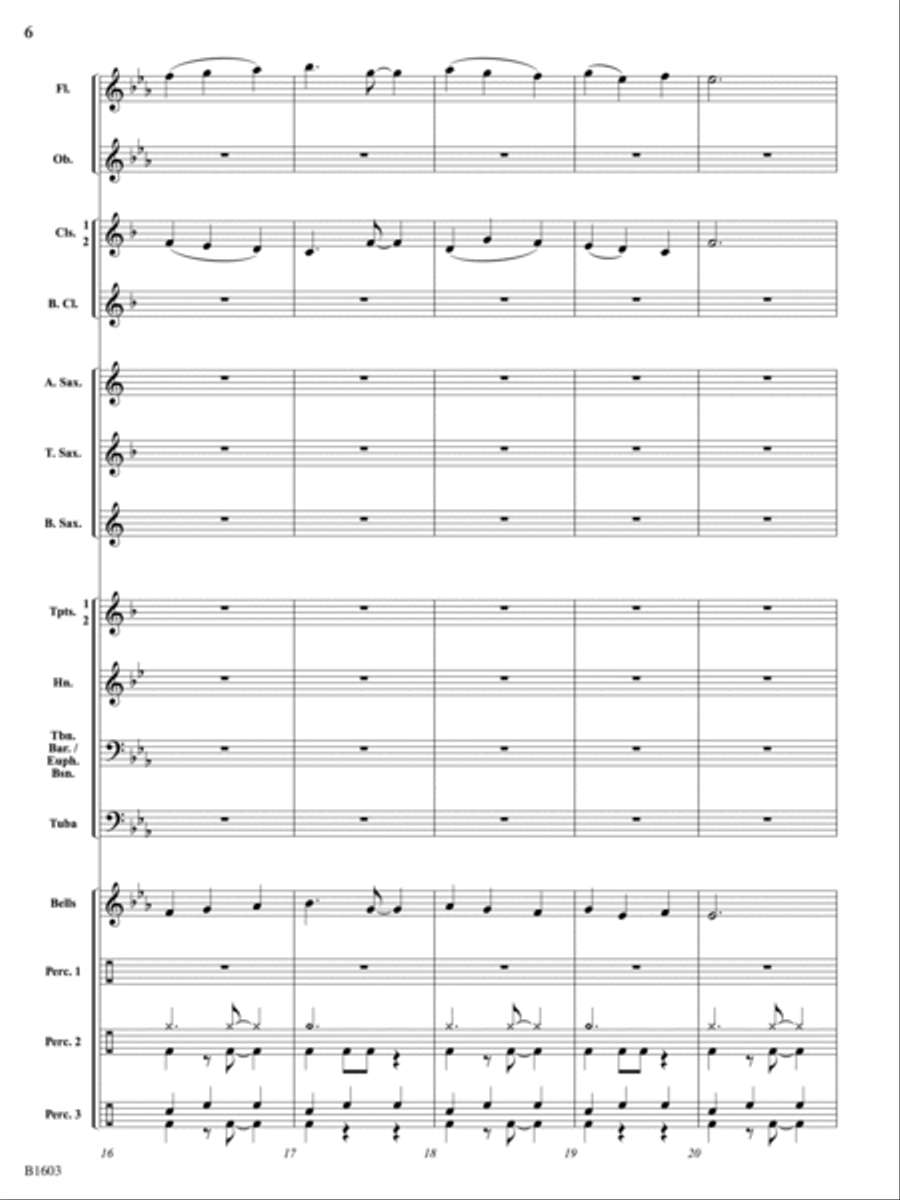 Syncopated Serenade: Score Concert Band scores gallery preview page 6