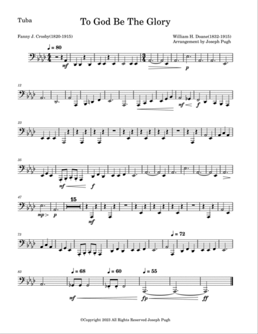 To God Be The Glory Full Orchestra scores gallery preview page 5