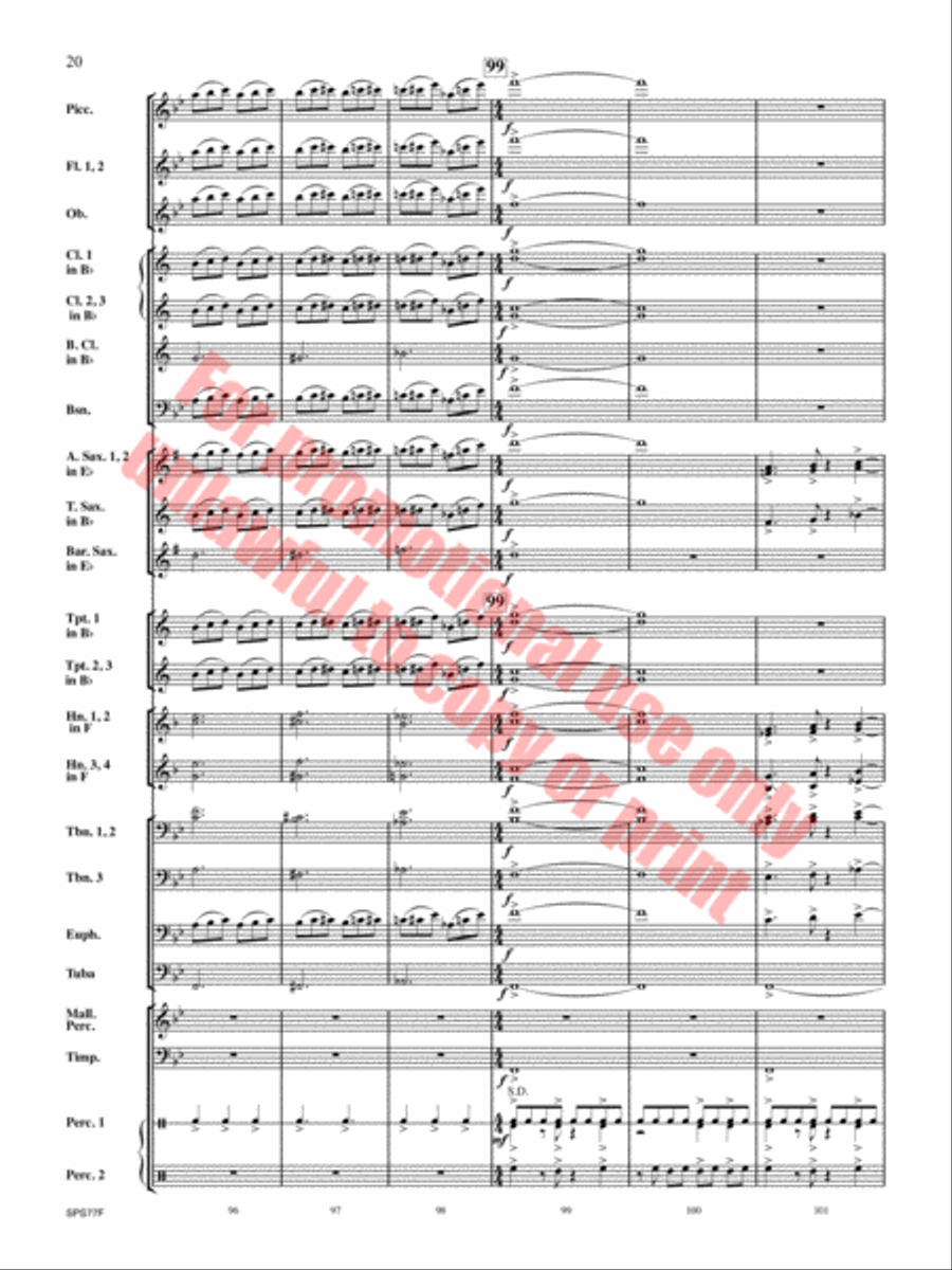Atlas Rising Concert Band scores gallery preview page 21