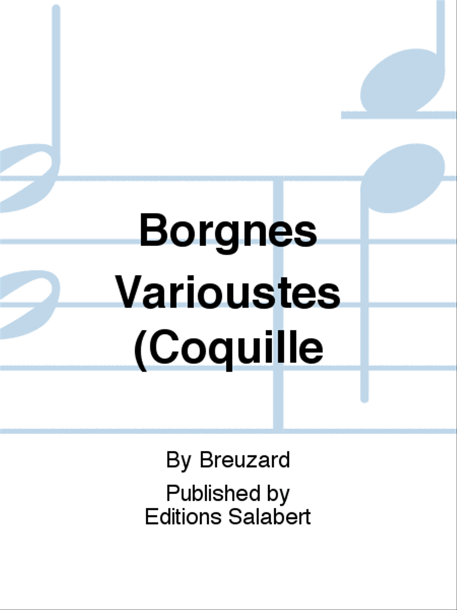 Borgnes Varioustes (Coquille Voice Solo scores gallery preview page 1