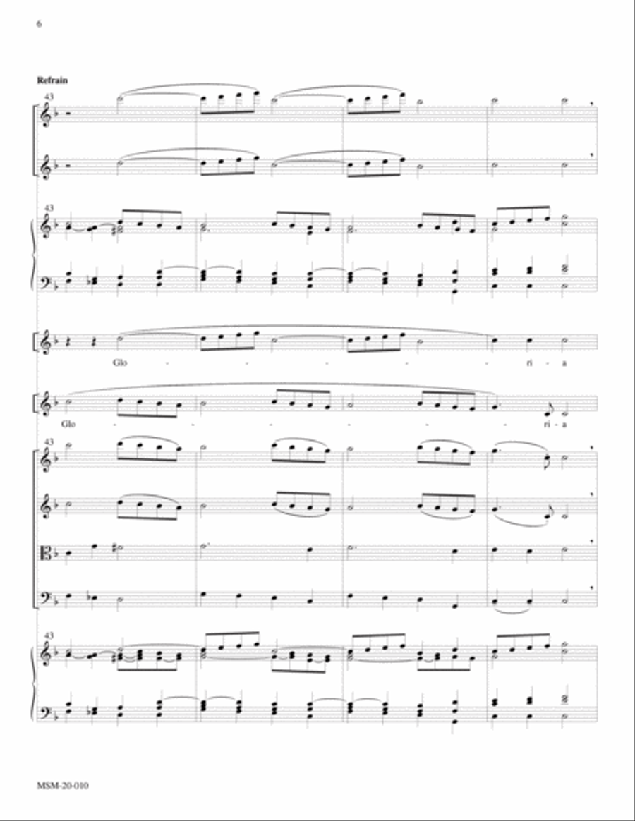 Angels We Have Heard On High Choir scores gallery preview page 6