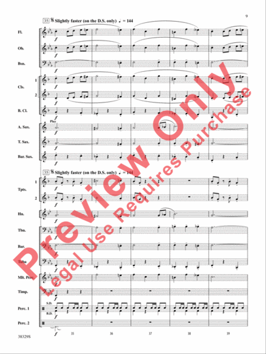 The Chase The Chase Concert Band scores gallery preview page 9