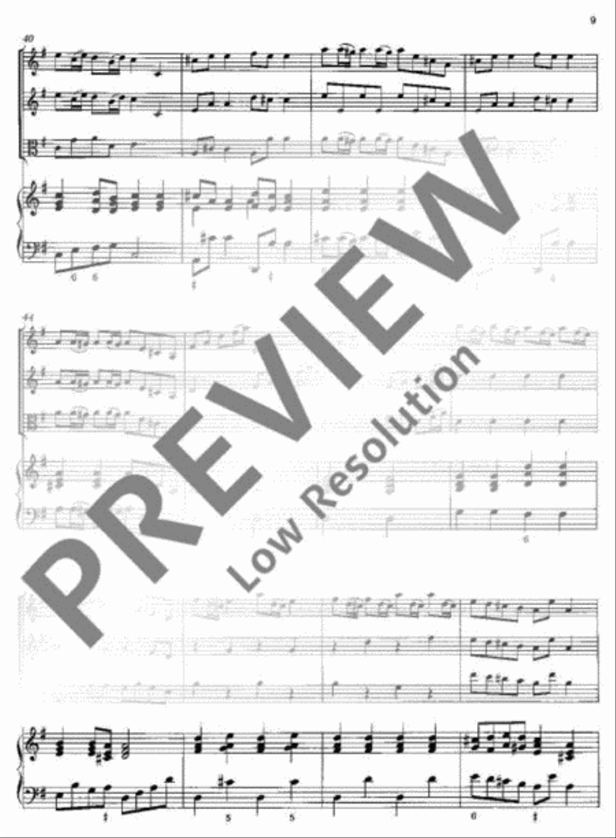 Concerto polonois G Major Basso Continuo scores gallery preview page 10