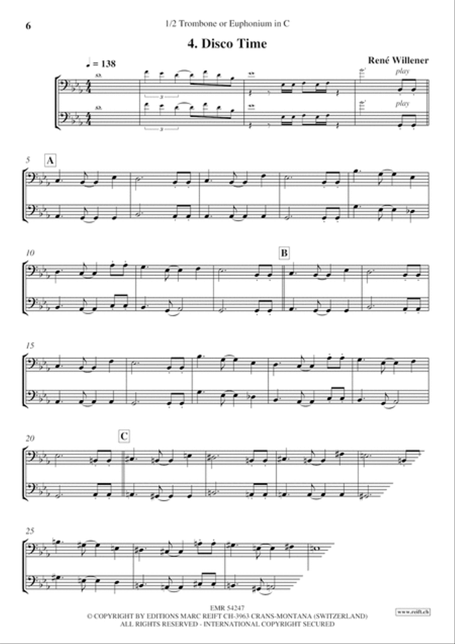 Happy Birthday Happy Birthday Trombone Duet scores gallery preview page 6