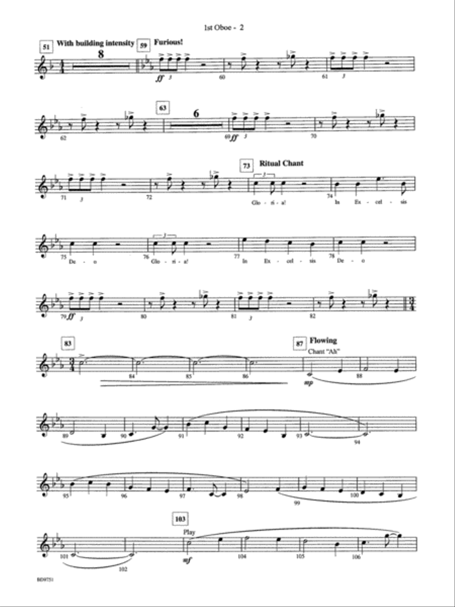 Purgatorio (from The Divine Comedy): Oboe Concert Band scores gallery preview page 2