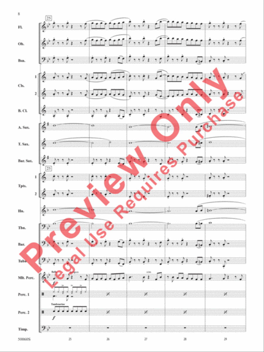 Made You Look Concert Band scores gallery preview page 9