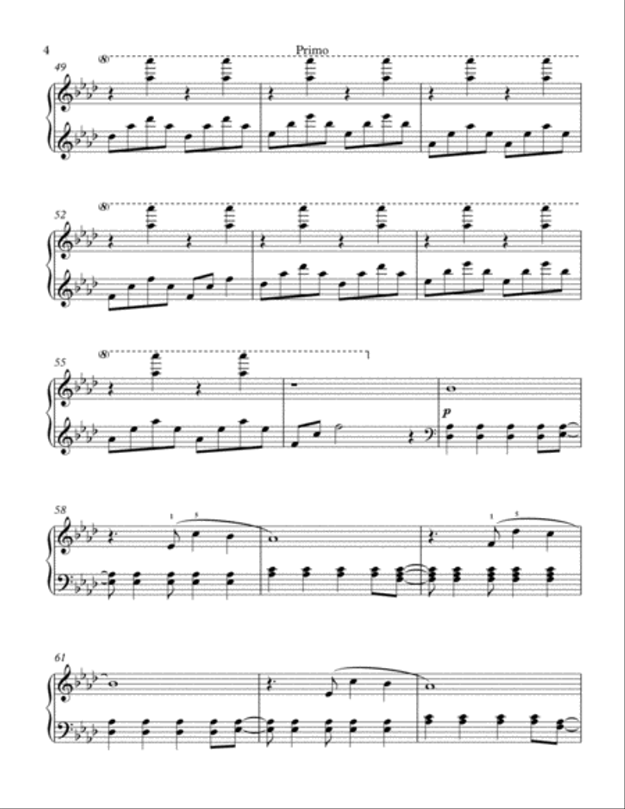 Viva La Vida Piano scores gallery preview page 4