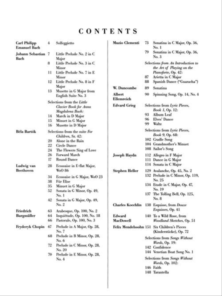 Great Easier Piano Literature Piano Solo scores gallery preview page 4