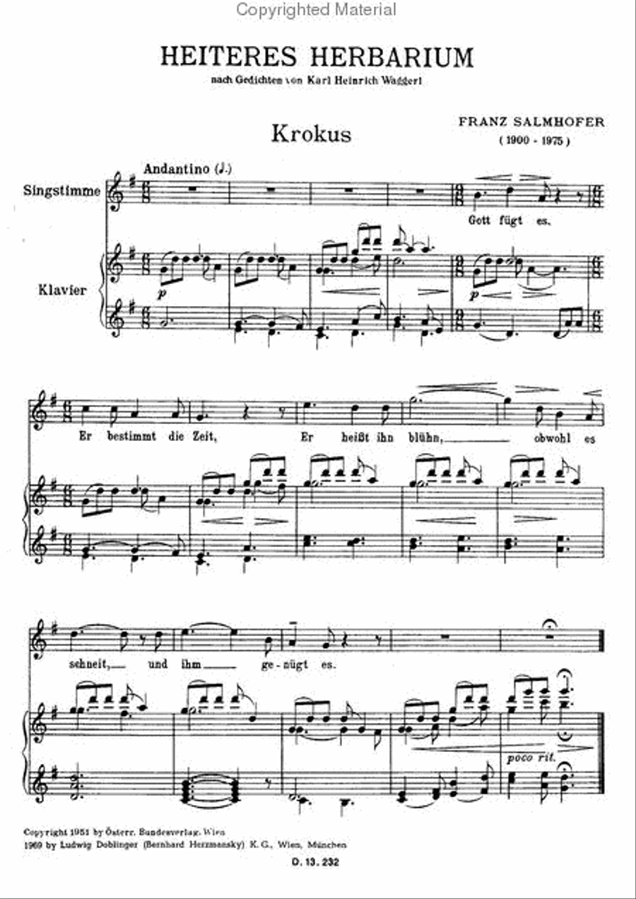Heiteres Herbarium High Voice scores gallery preview page 3