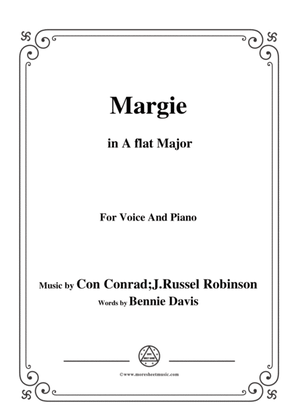Con Conrad;J. Russel Robinson-Margie,in A flat Major,for Voice&Piano