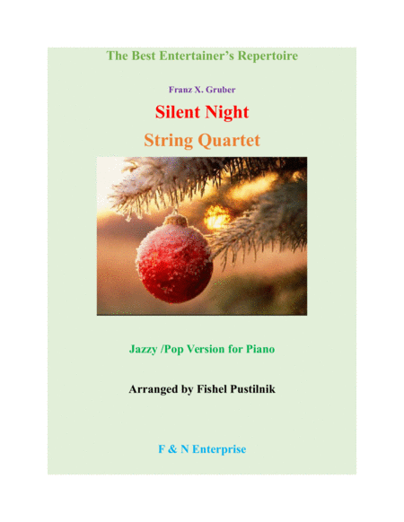 "Silent Night" for String Quartet image number null